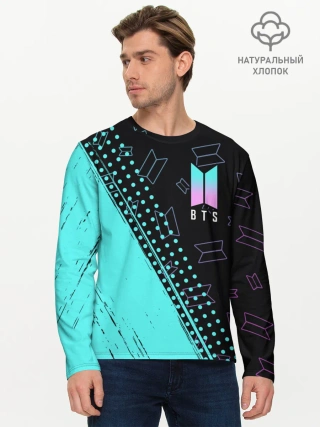 Мужской лонгслив базовый / BTS / БТС