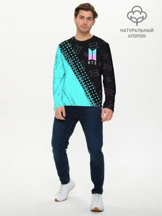 Мужской лонгслив базовый / BTS / БТС