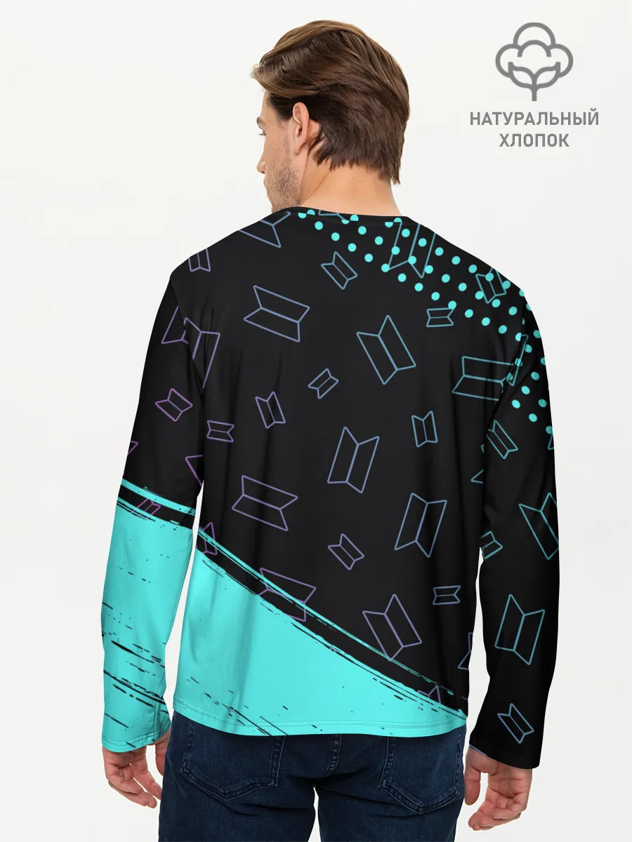 Мужской лонгслив базовый / BTS / БТС