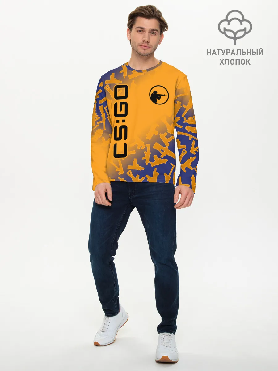 Мужской лонгслив базовый / CS GO | КС ГО