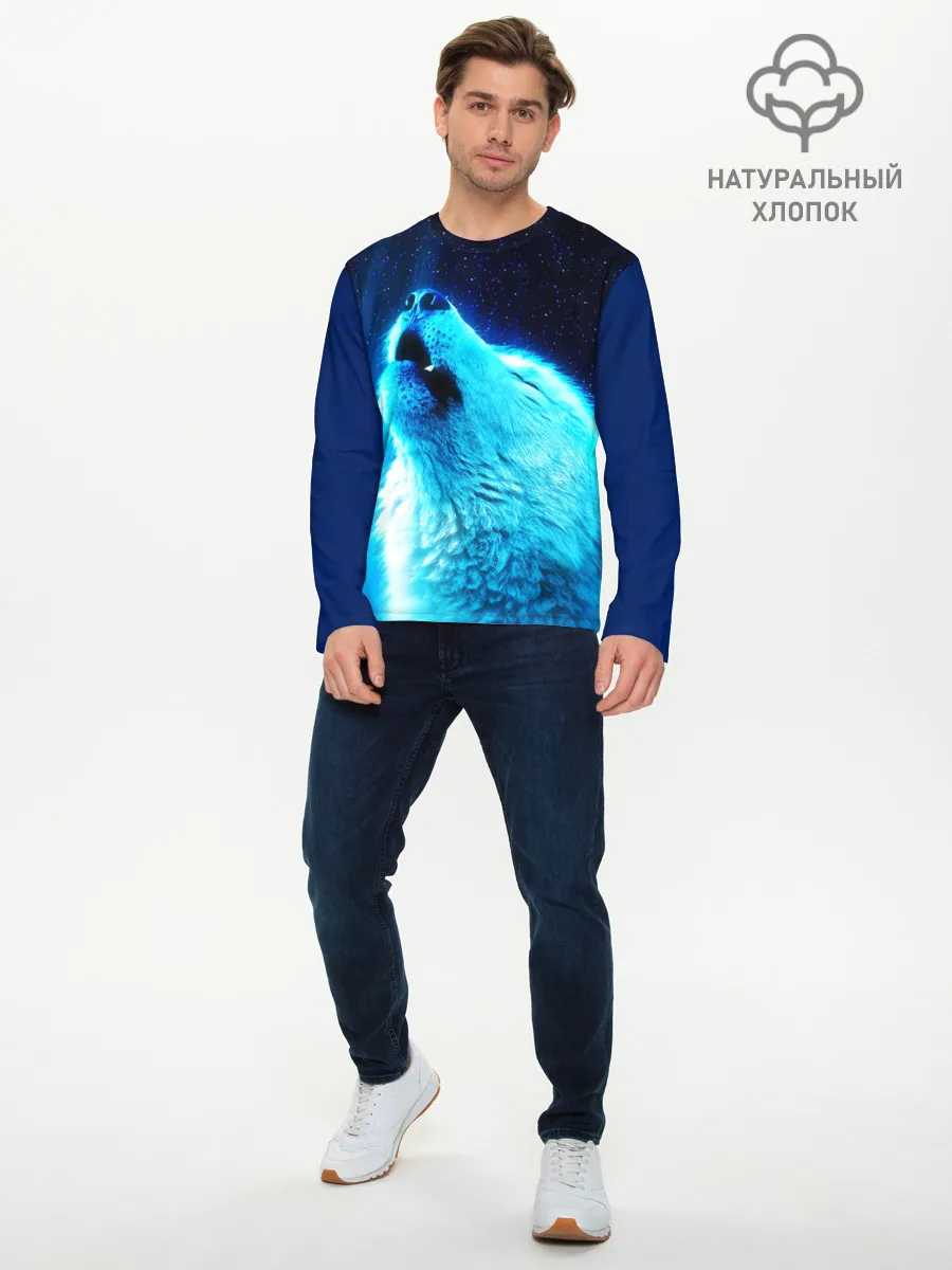 Мужской лонгслив базовый / ВОЛЧИЙ ВОЙ