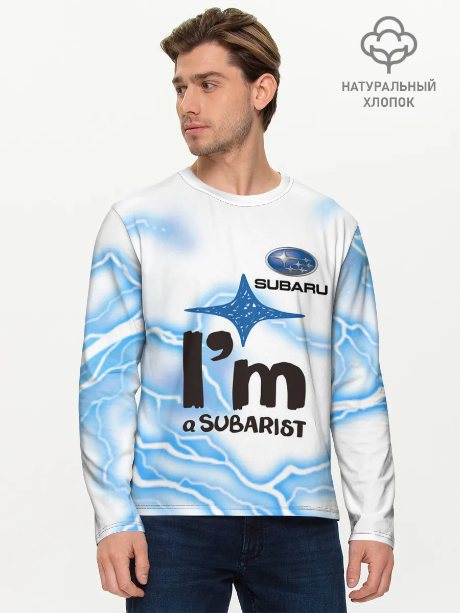 Мужской лонгслив базовый / SUBARU