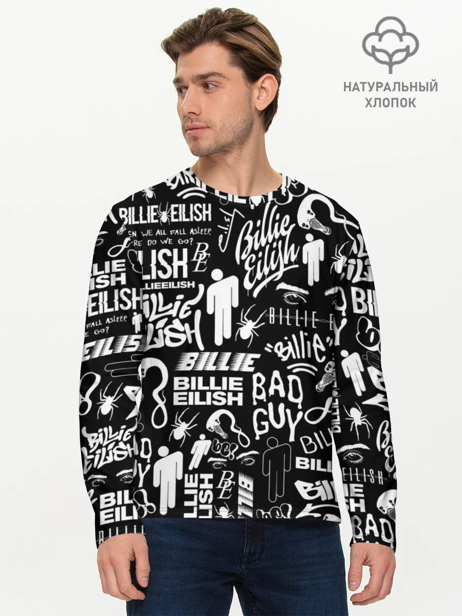 Мужской лонгслив базовый / BILLIE EILISH | БИЛЛИ АЙЛИШ
