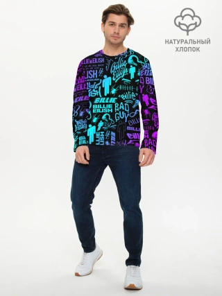 Мужской лонгслив базовый / BILLIE EILISH | БИЛЛИ АЙЛИШ