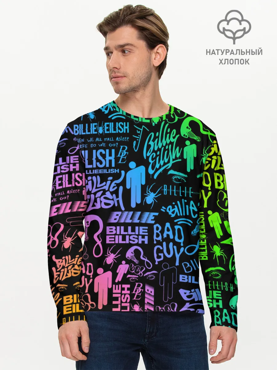 Мужской лонгслив базовый / BILLIE EILISH | БИЛЛИ АЙЛИШ