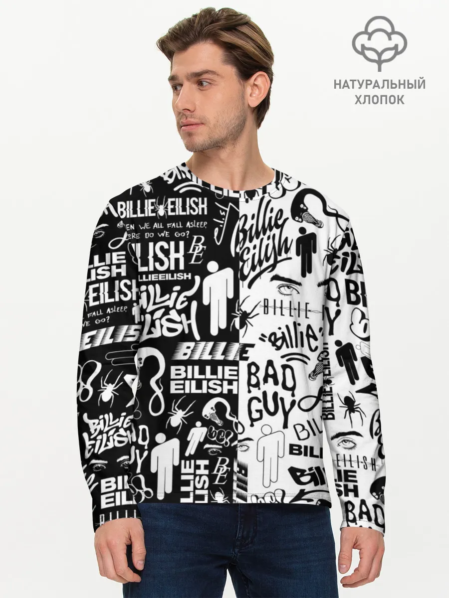 Мужской лонгслив базовый / BILLIE EILISH | БИЛЛИ АЙЛИШ