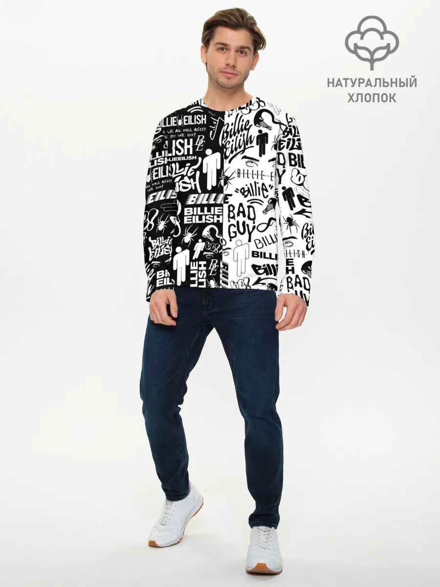 Мужской лонгслив базовый / BILLIE EILISH | БИЛЛИ АЙЛИШ