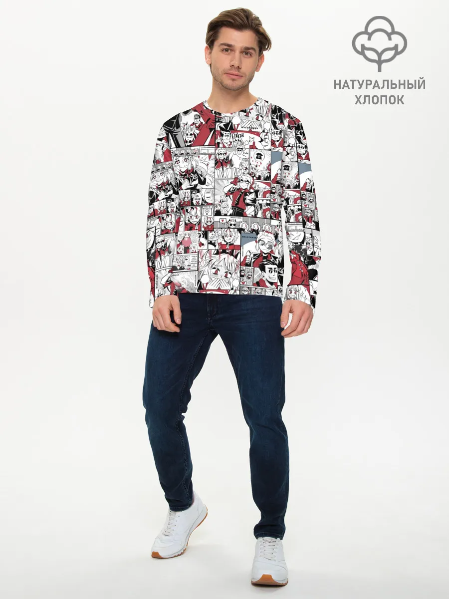 Мужской лонгслив базовый / HELLTAKER