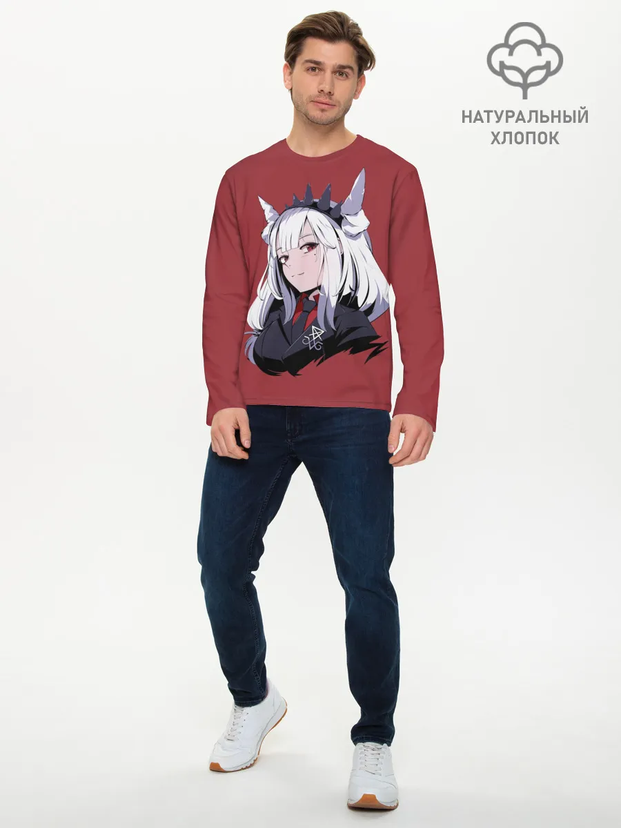 Мужской лонгслив базовый / Helltaker