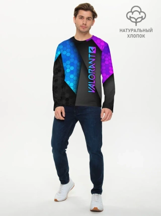 Мужской лонгслив базовый / Valorant