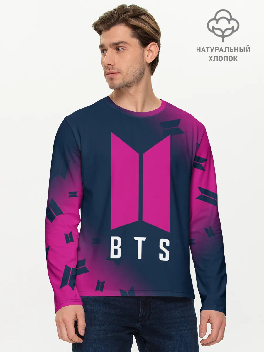 Мужской лонгслив базовый / BTS / БТС