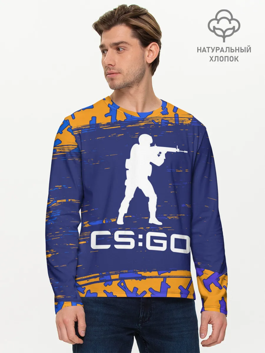 Мужской лонгслив базовый / CS GO | КС ГО