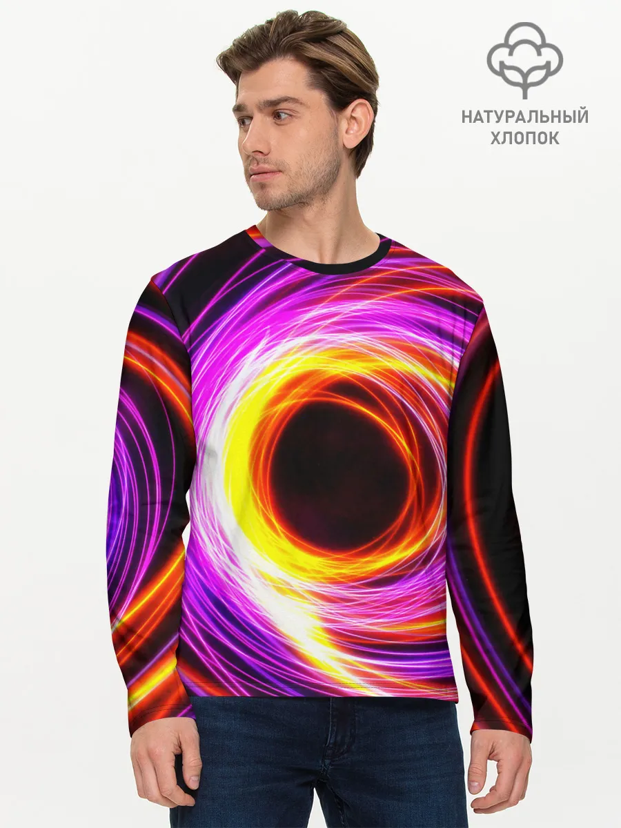 Мужской лонгслив базовый / ИСКРЫ