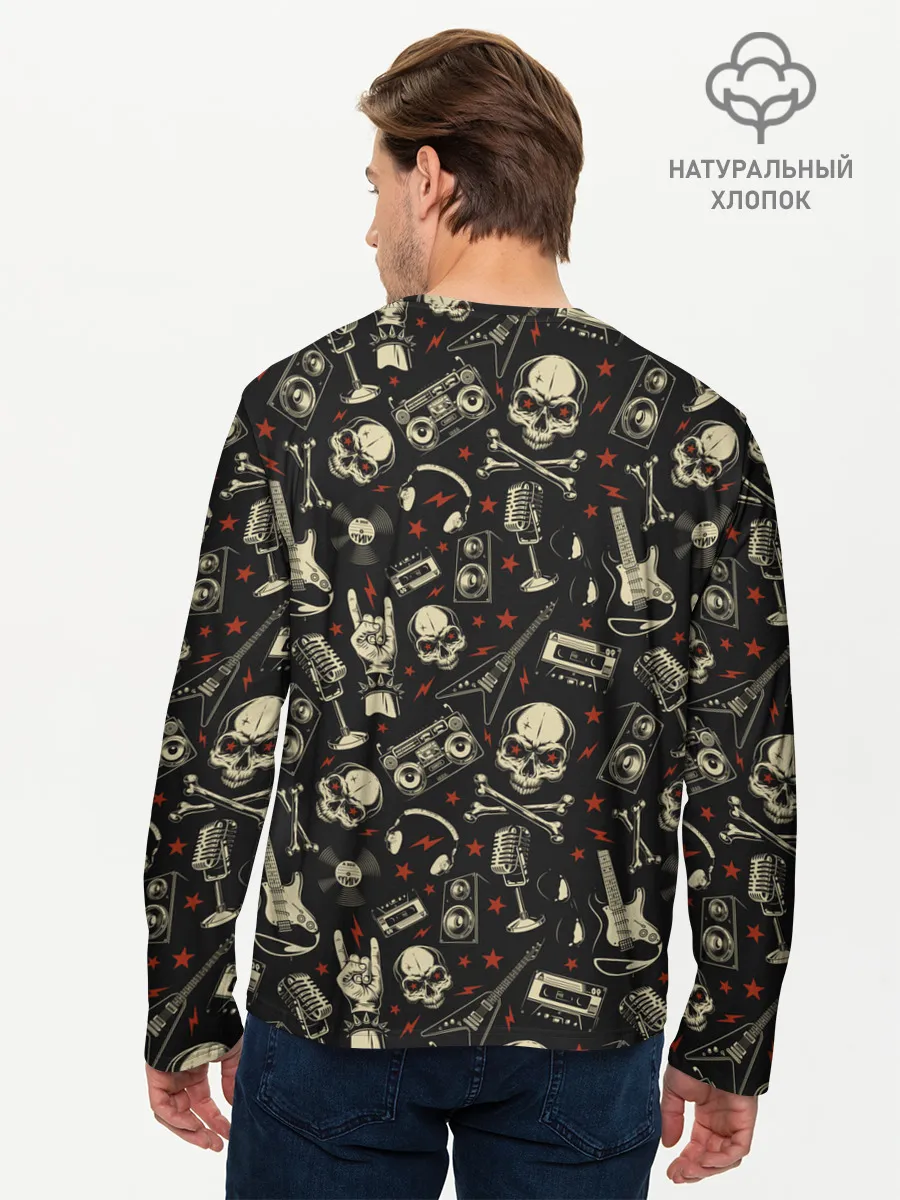 Мужской лонгслив базовый / Heavy Metal