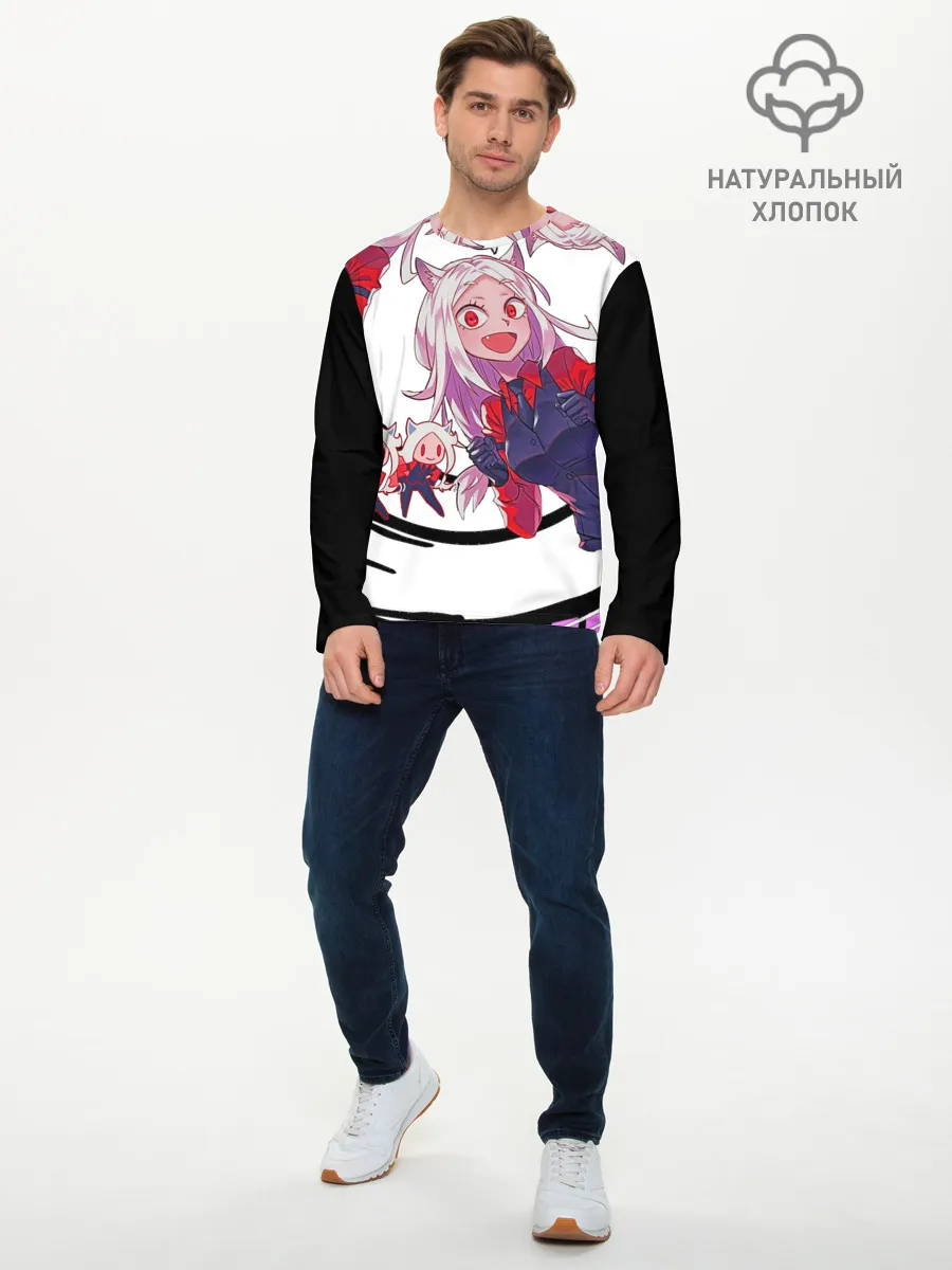 Мужской лонгслив базовый / Helltaker