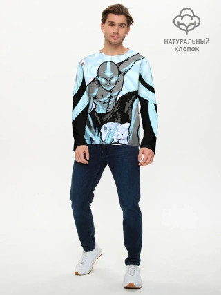 Мужской лонгслив базовый / Аватар Легенда об Аанге
