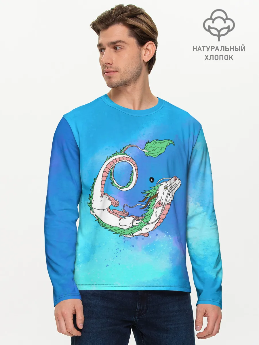 Мужской лонгслив базовый / Унесенные призраками Хаку