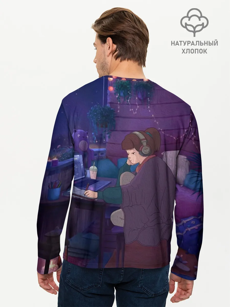 Мужской лонгслив базовый / ЛЕТО