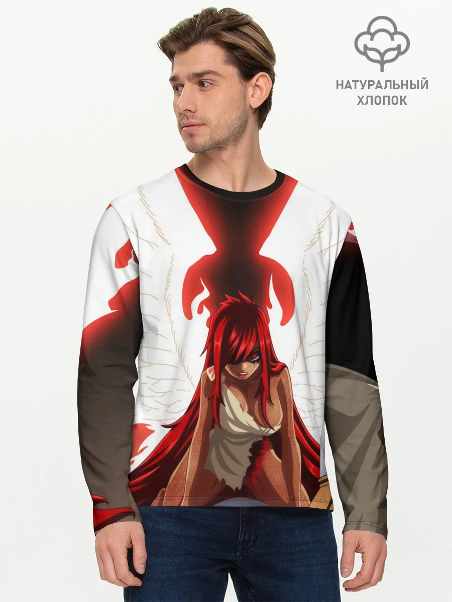 Мужской лонгслив базовый / Эльза Фейри Тейл