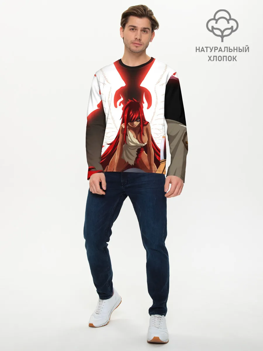 Мужской лонгслив базовый / Эльза Фейри Тейл