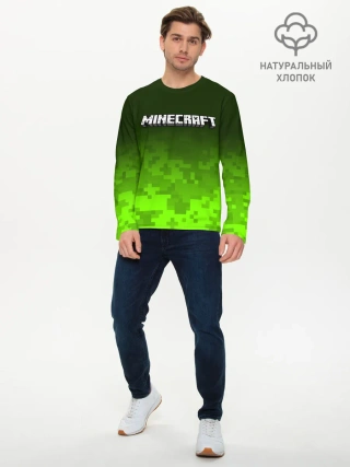Мужской лонгслив базовый / MINECRAFT / МАЙНКРАФТ