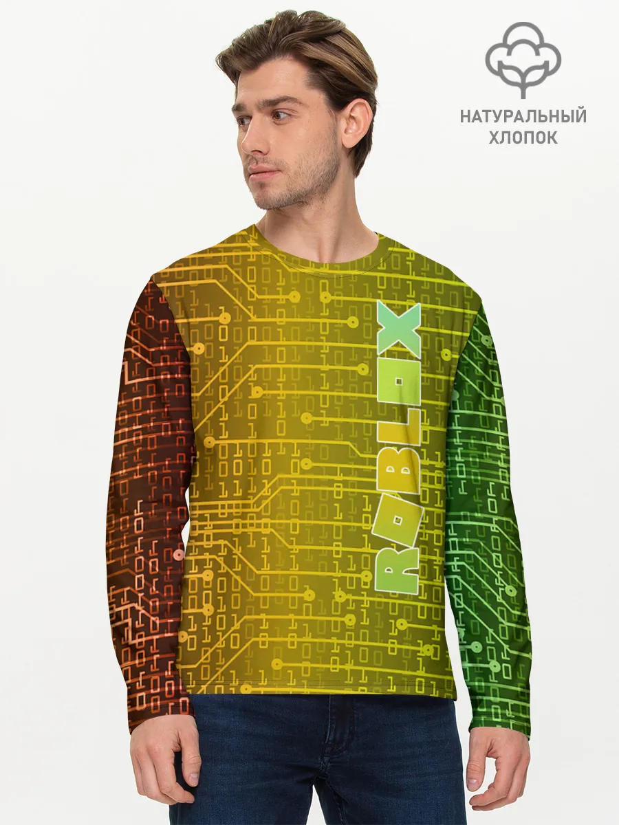 Мужской лонгслив базовый / Roblox