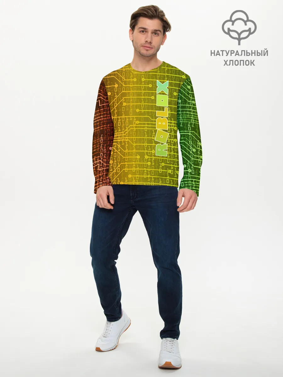 Мужской лонгслив базовый / Roblox