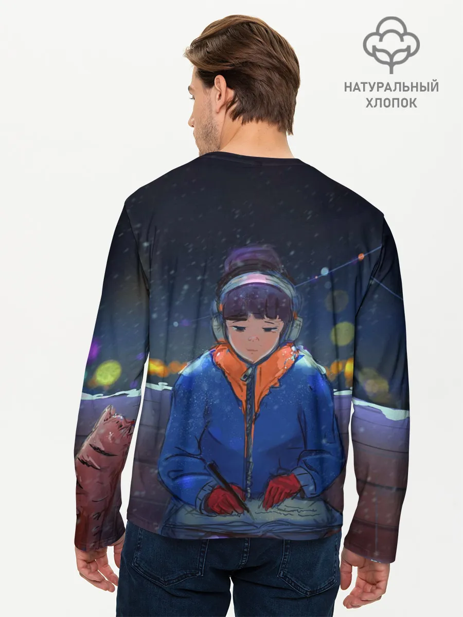 Мужской лонгслив базовый / Зима