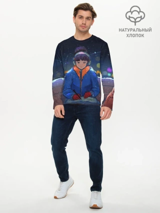 Мужской лонгслив базовый / Зима