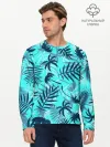 Мужской лонгслив базовый / ТРОПИЧЕСКИЕ ПАЛЬМЫ.