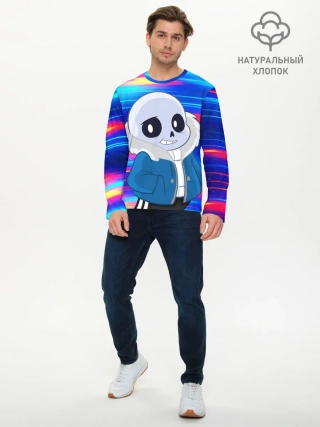 Мужской лонгслив базовый / Sans undertale | Санс