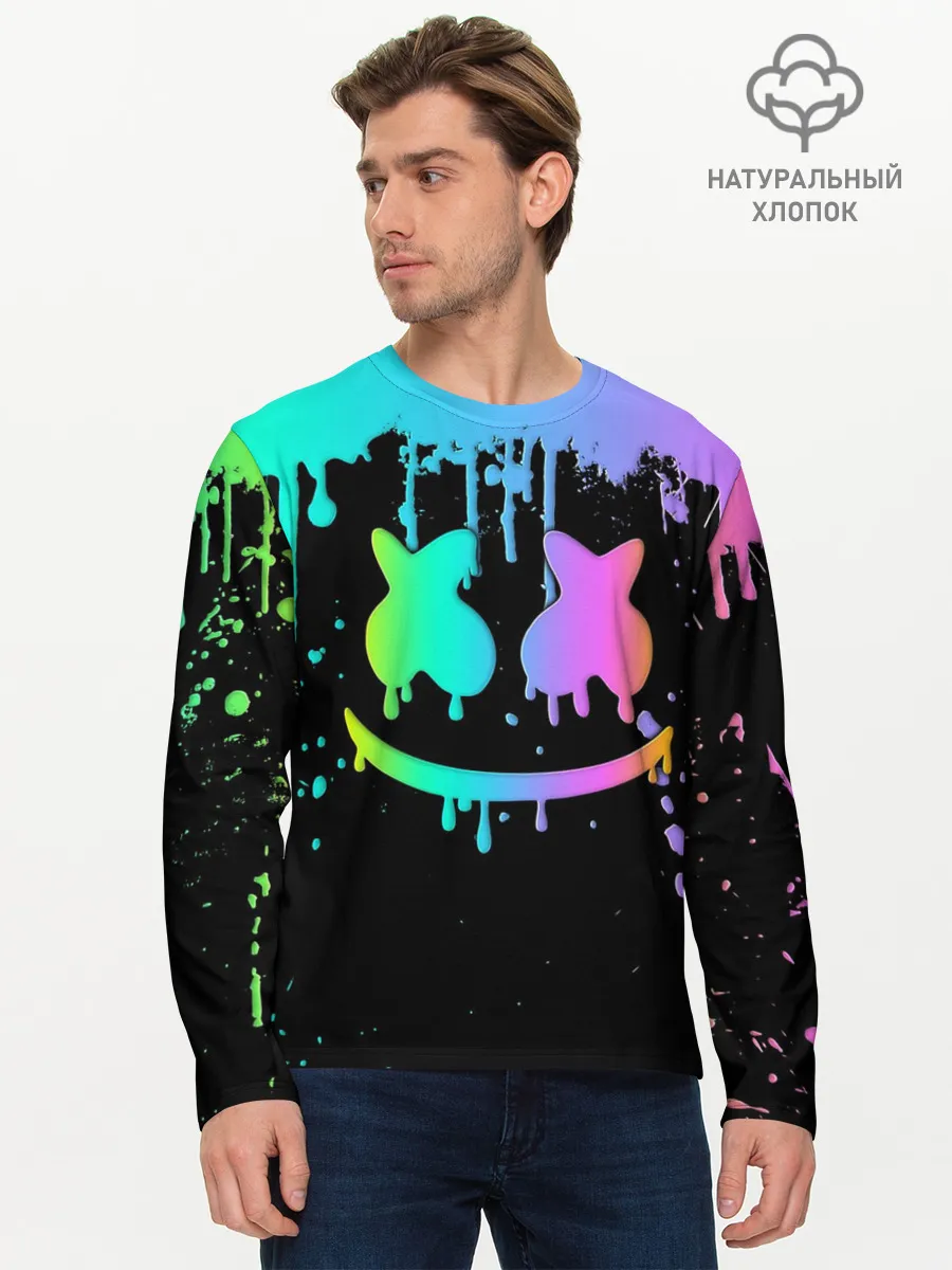 Мужской лонгслив базовый / MARSHMELLO