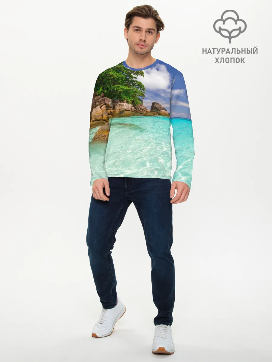 Мужской лонгслив базовый / Пхукет