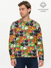 Мужской лонгслив базовый / Папуги