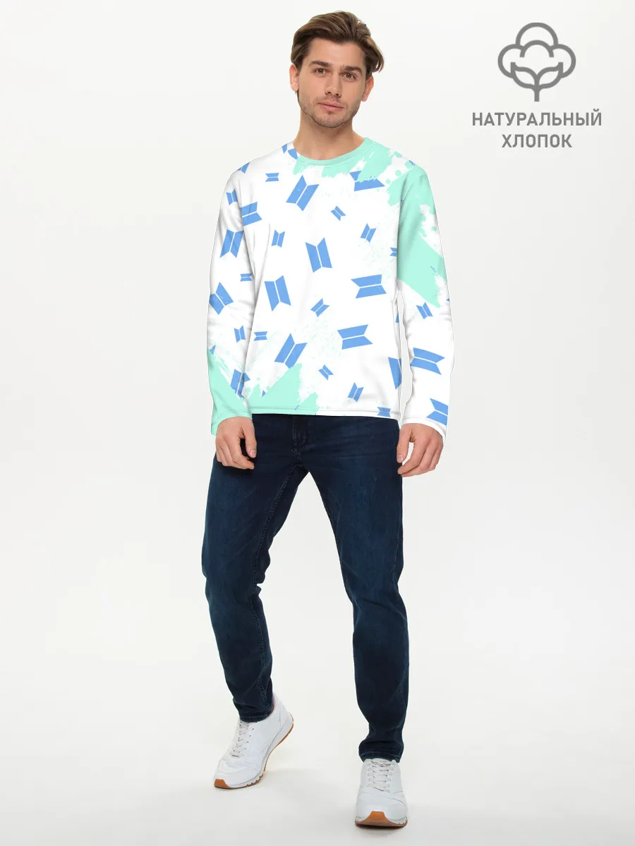 Мужской лонгслив базовый / BTS / БТС