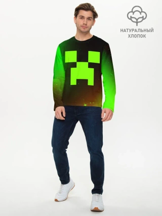 Мужской лонгслив базовый / MINECRAFT / МАЙНКРАФТ