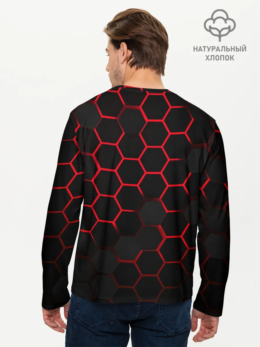 Мужской лонгслив базовый / Sans | Hexagon