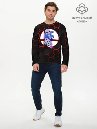 Мужской лонгслив базовый / Sans | Hexagon