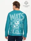 Мужской лонгслив базовый / Граффити Wats