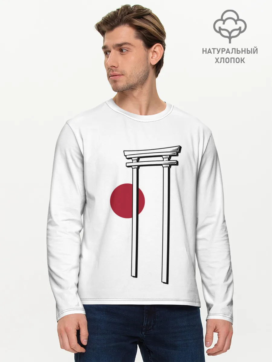 Мужской лонгслив базовый / Япония Тории | Torii in Japan