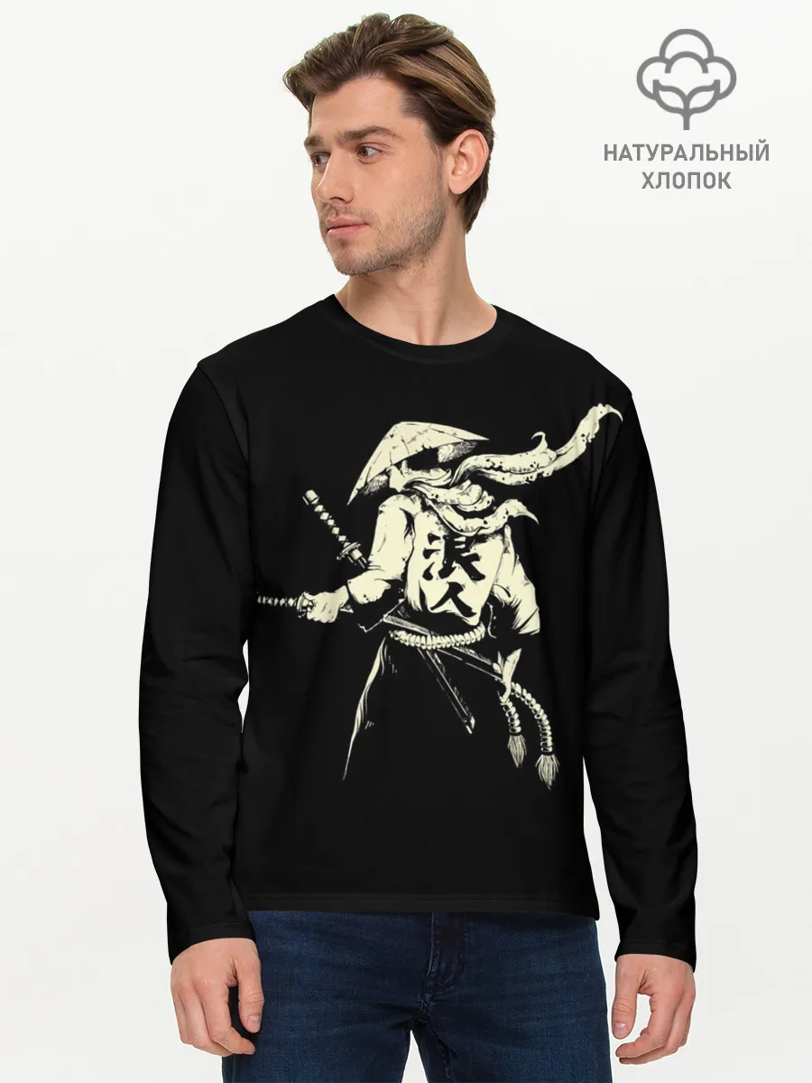 Мужской лонгслив базовый / ЛИК САМУРАЯ | SAMURAI