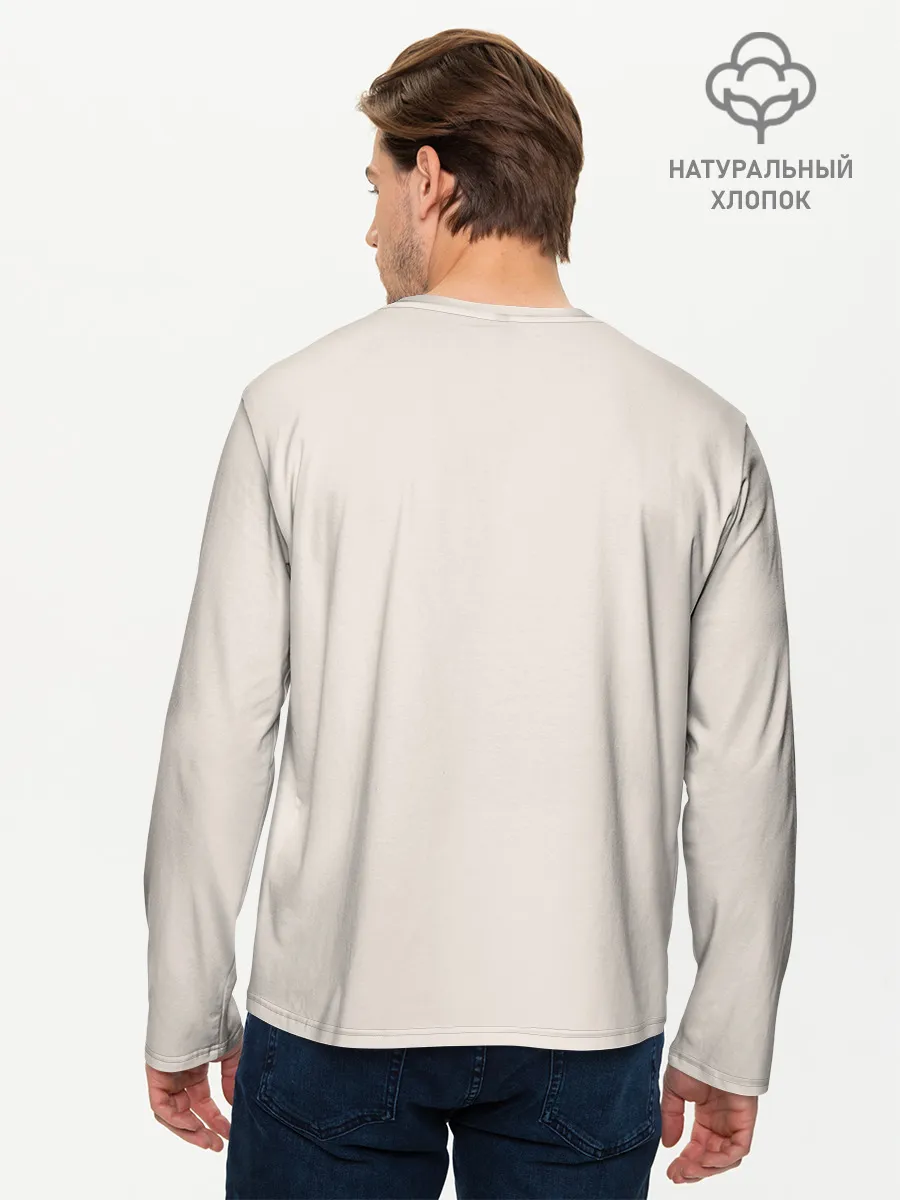 Мужской лонгслив базовый / PEACE and LOVE | МИР и ЛЮБОВЬ