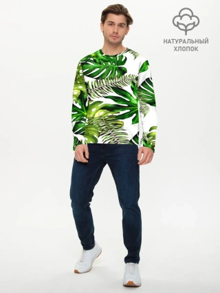 Мужской лонгслив базовый / ГАВАЙСКИЕ ЛИСТЬЯ