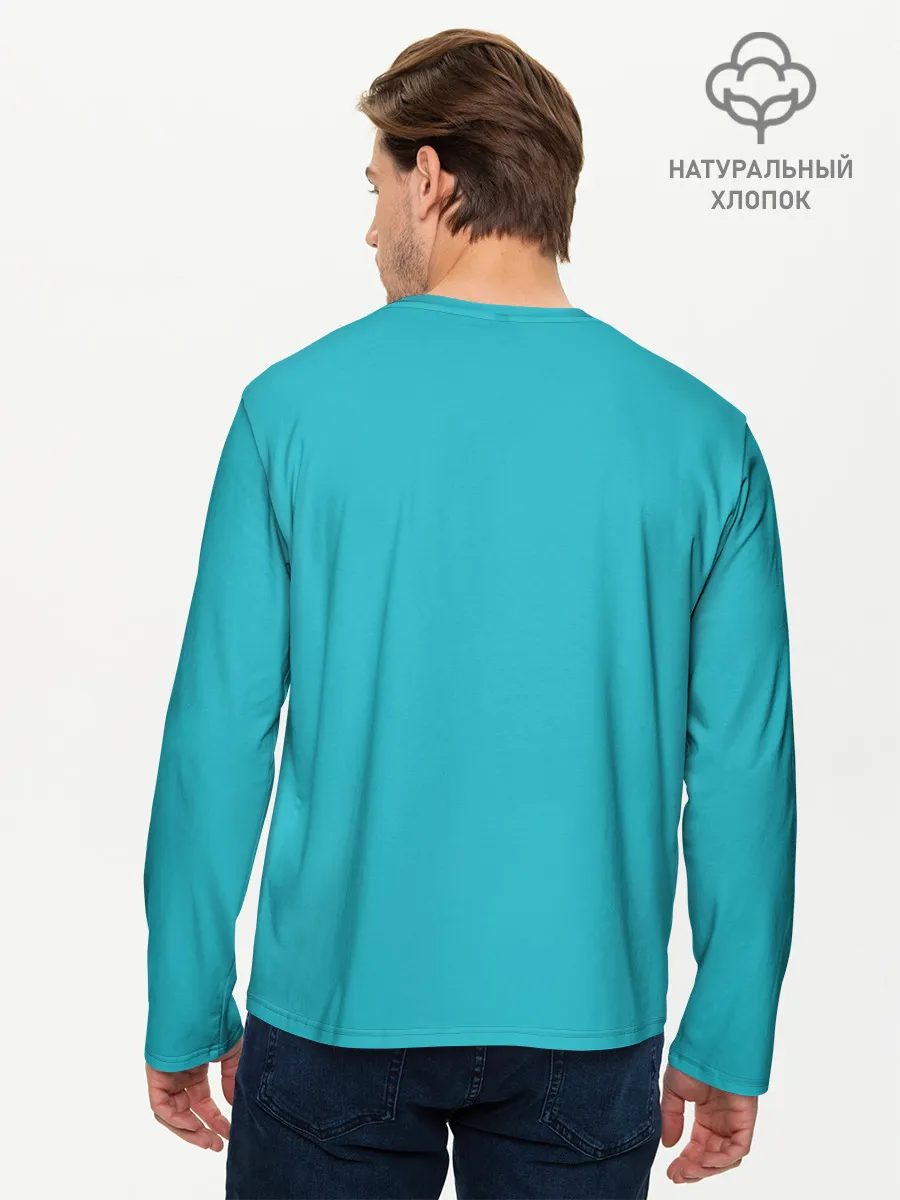 Мужской лонгслив базовый / Calcifer & ramen