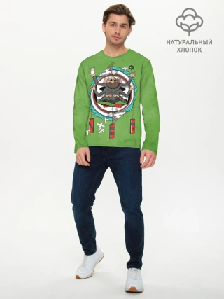 Мужской лонгслив базовый / Дедушка Камадзи