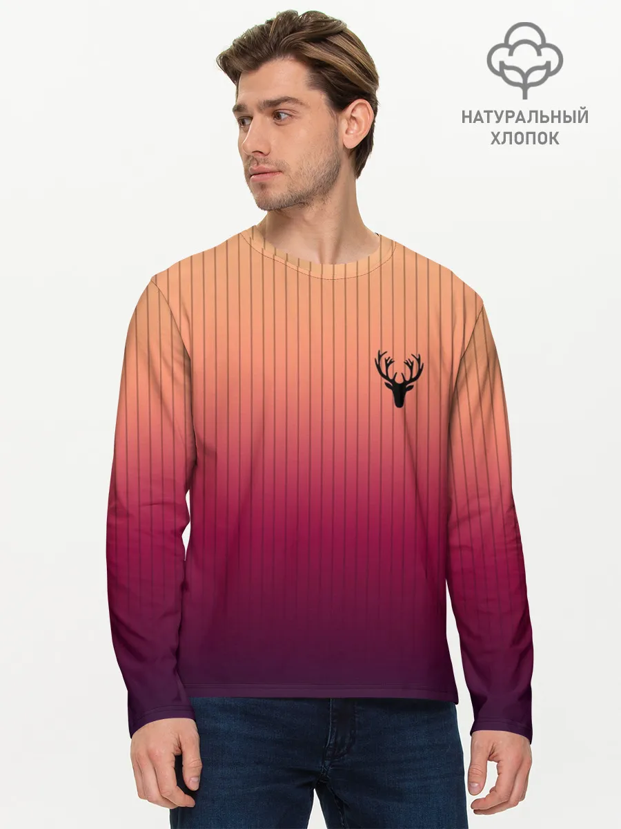 Мужской лонгслив базовый / The Gradient Of Deer