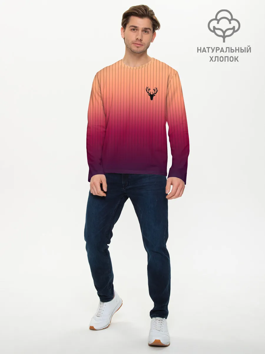 Мужской лонгслив базовый / The Gradient Of Deer