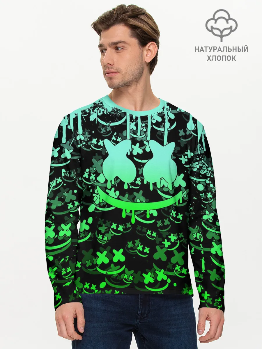 Мужской лонгслив базовый / MARSHMELLO