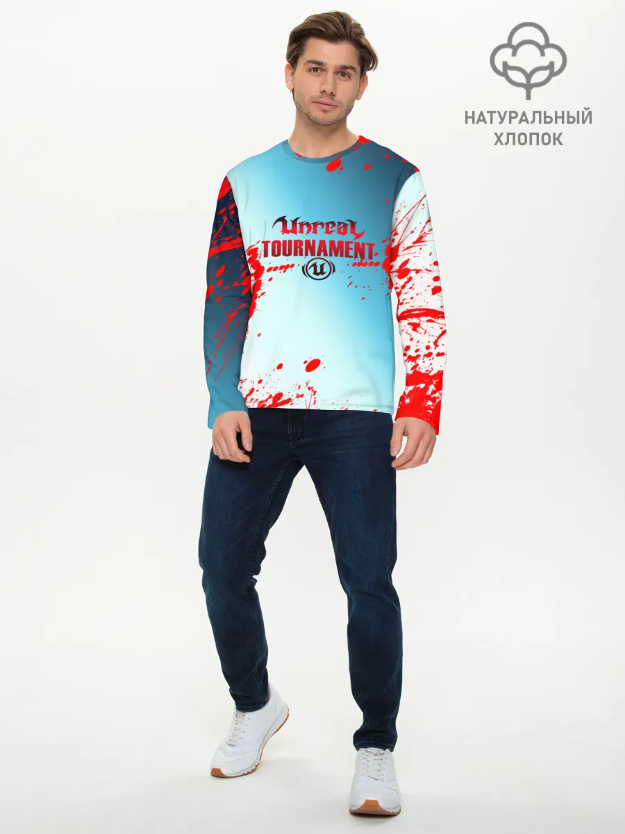 Мужской лонгслив базовый / Unreal Tournament