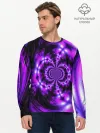 Мужской лонгслив базовый / НЕОНОВЫЙ ФРАКТАЛ
